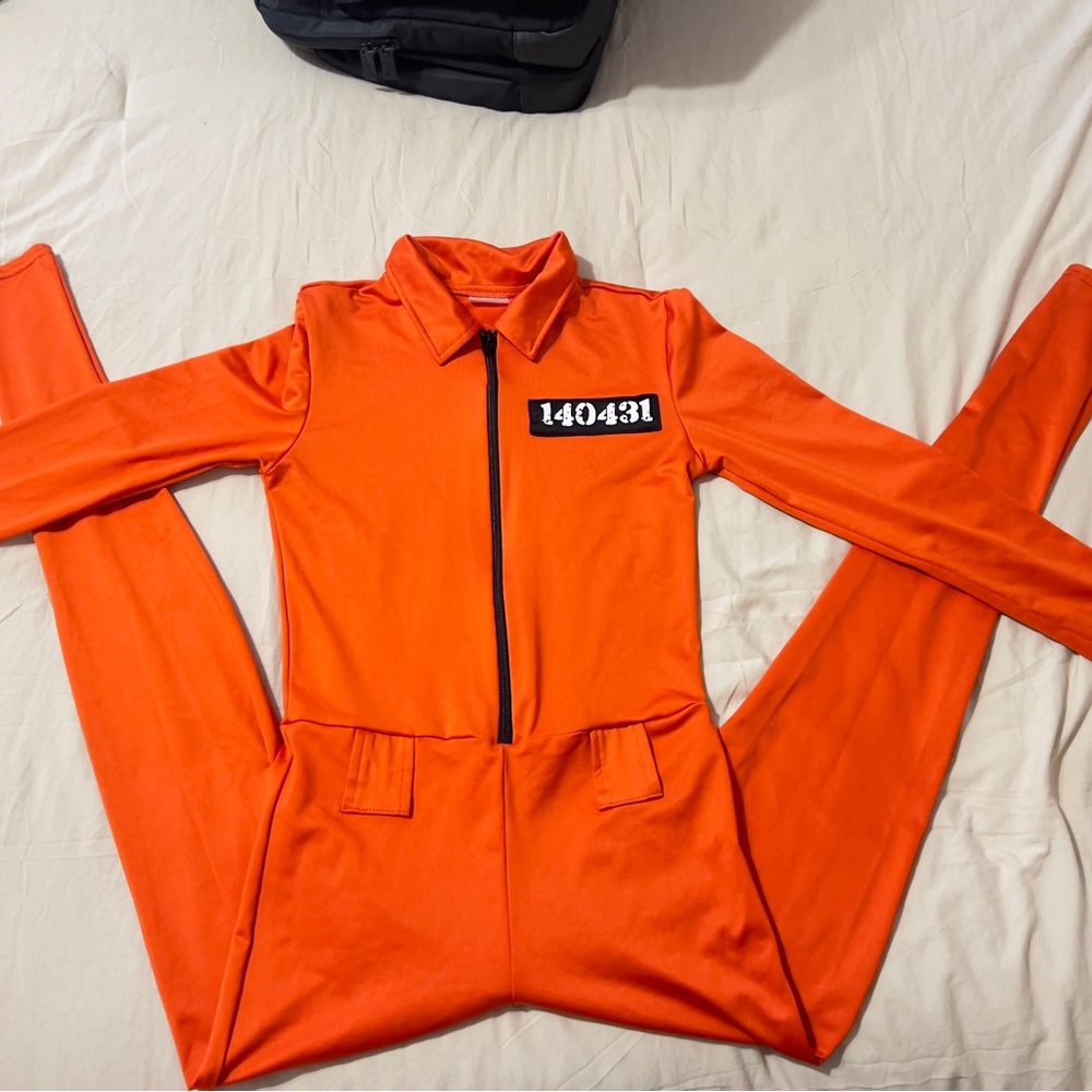 Orange Inmate Halloween Jumpsuit